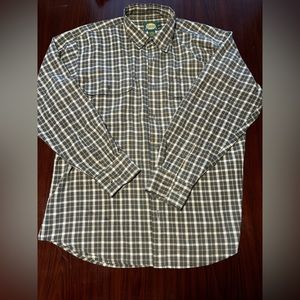 OVERSIZED Large Button-Up Long Sleeve Flannel
